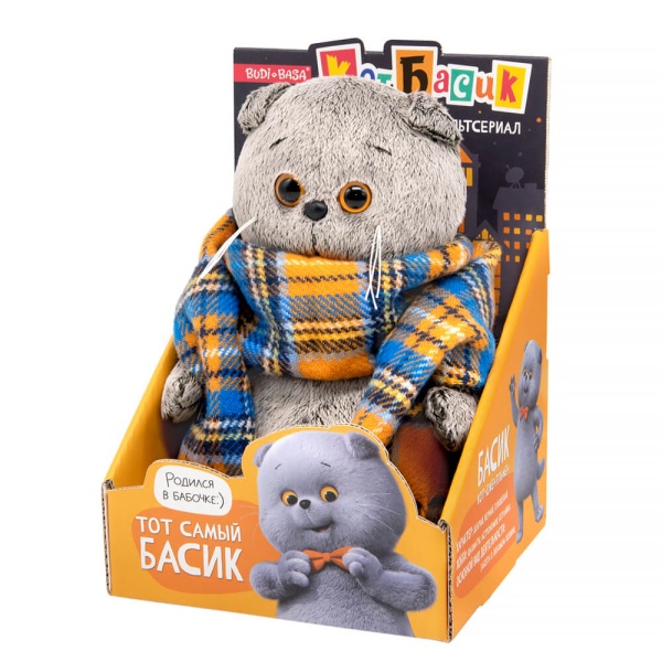 Кот Басик в шарфе в клеточку «Мультсериал»