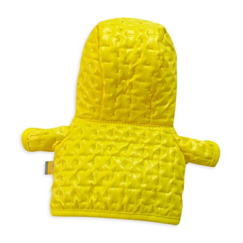 Желтая стеганая куртка