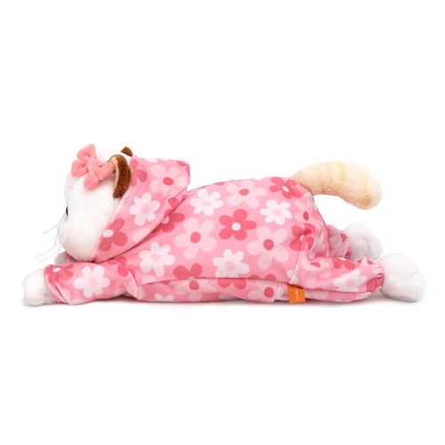 Кошечка Ли-Ли в комбинезоне с принтом "Цветочек" (лежачая)