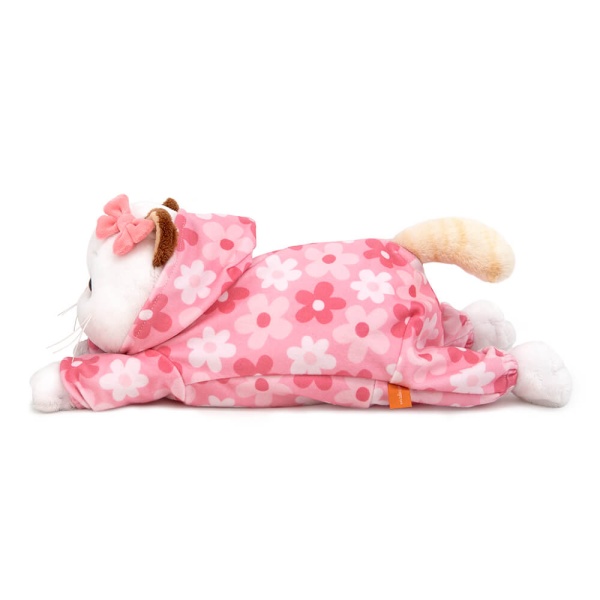 Кошечка Ли-Ли в комбинезоне с принтом "Цветочек" (лежачая)