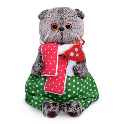 Зеленые штаны в горошек и теплый шарф