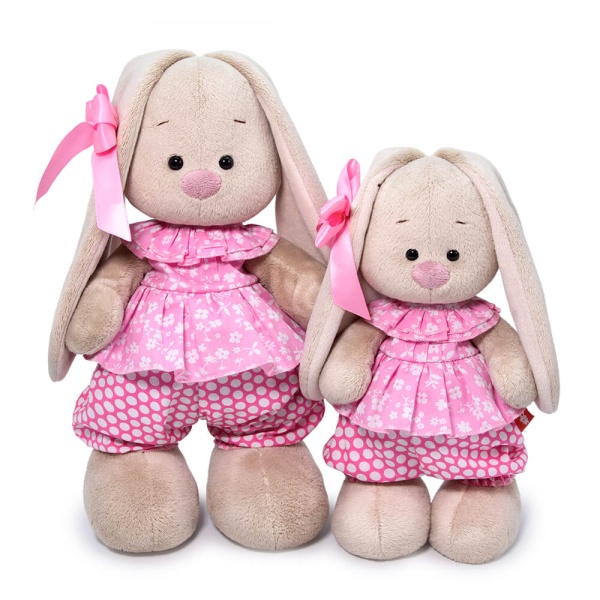 Зайка Ми в комбинезоне с баской