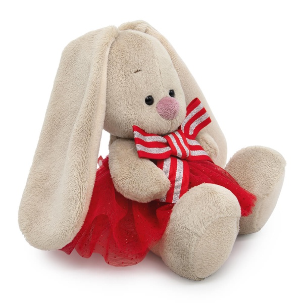 Зайка Ми в юбке с блестками и с бантом