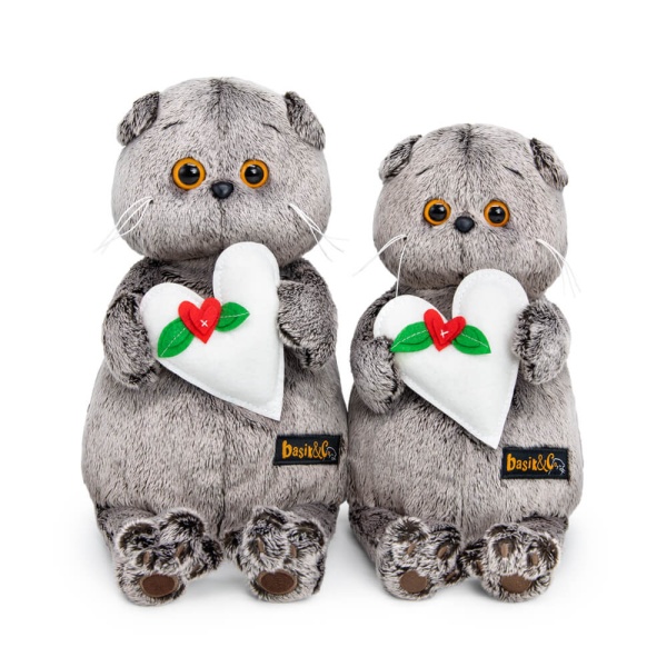 Кот Басик с весенним сердцем