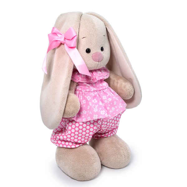 Зайка Ми в комбинезоне с баской