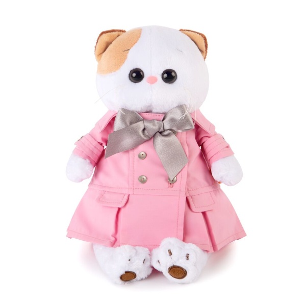 Ли-Ли в розовом плаще с серым бантиком