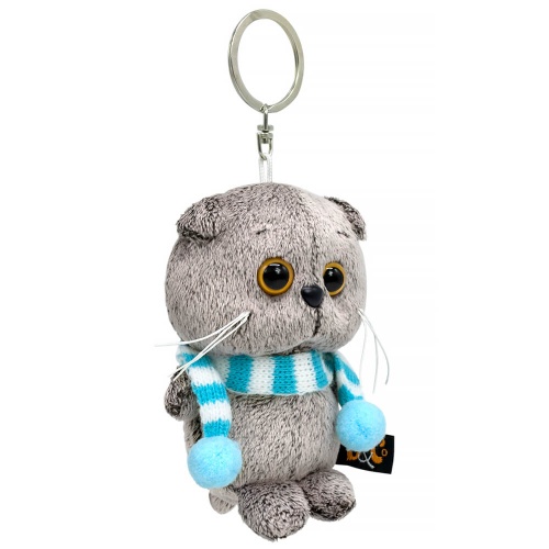 Брелок Басик в полосатом шарфе