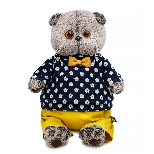 Басик в джемпере в цветочек