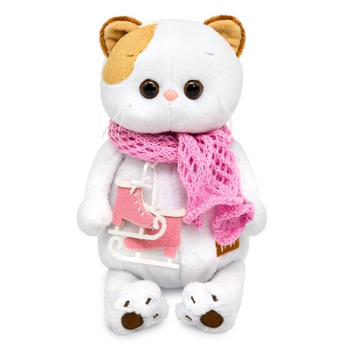 с коньками и в шарфике