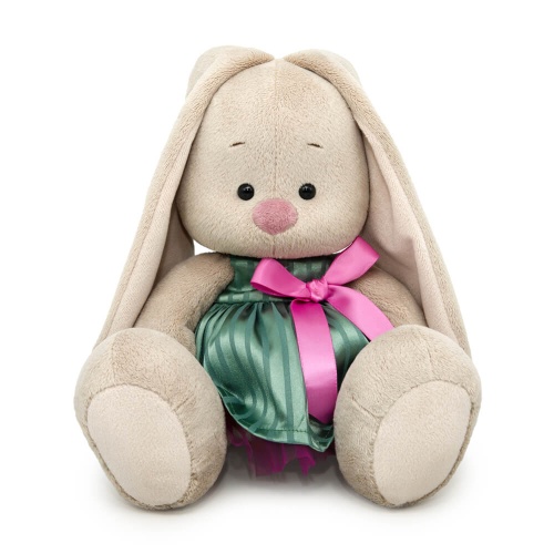 в платье с атласным бантом