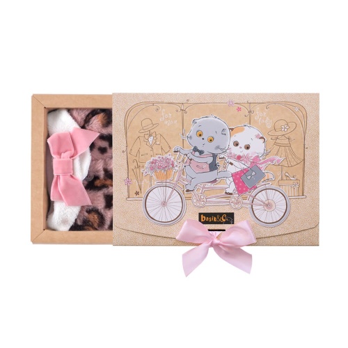 Шубка из меха с леопардовым принтом