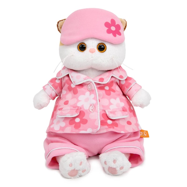 Кошечка Ли-Ли в пижаме с принтом "Цветочек"