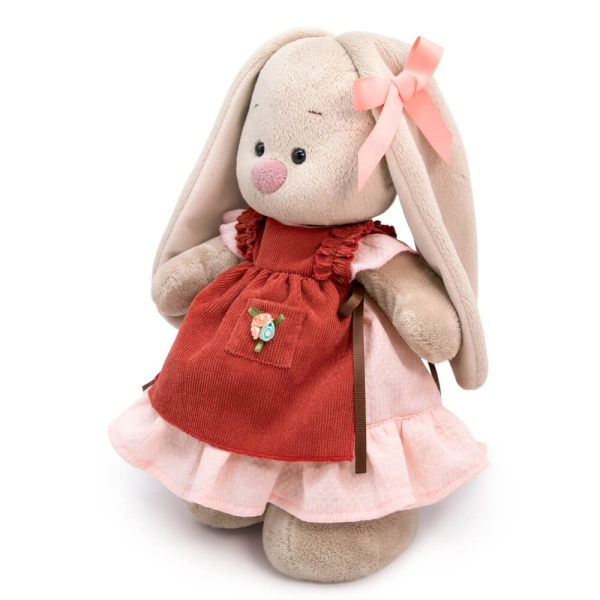 Зайка Ми в платье и переднике с рюшами