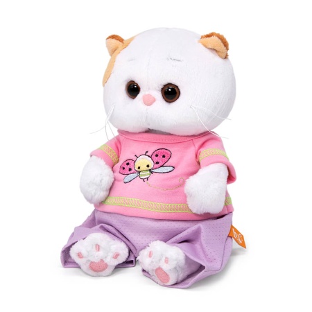 в футболке с божьей коровкой