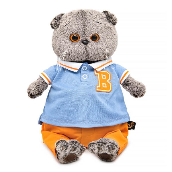 Басик в голубом поло