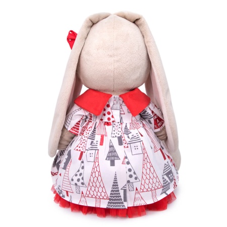 большой в платье с красным воротничком