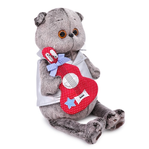 в жилете с гитарой