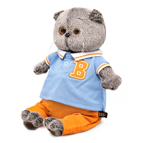 Басик в голубом поло