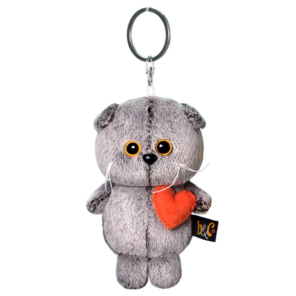 Брелок Кот Басик с сердечком