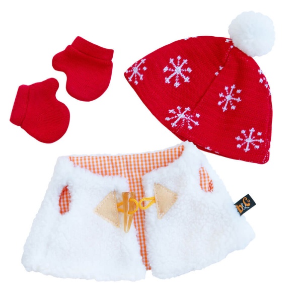 Жилет и шапка с варежками