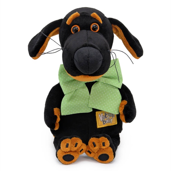 Ваксон беби с зеленым бантом в горошек