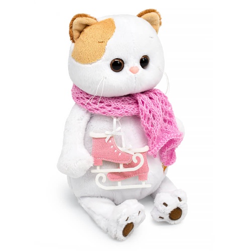 с коньками и в шарфике