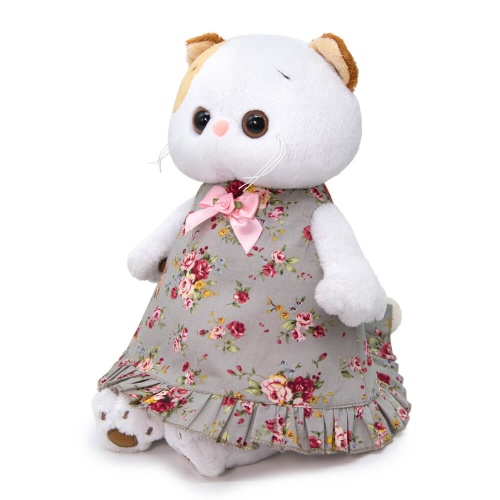 в платье с розами