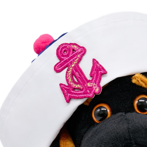 Ваксон беби в полосатом комбинезоне и панаме с якорем