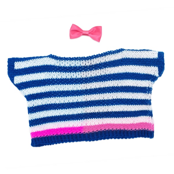 Полосатый свитер с брюками