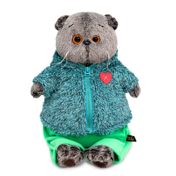 Басик в теплом костюме с сердечком