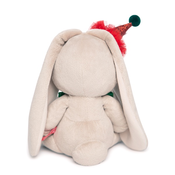 Зайка Ми в колпачке с зеленым бантиком