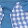 Голубая футболка с жилетиком и штанишки в клетку