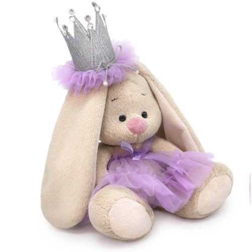 в короне и сиреневой пышной юбочке из сеточки