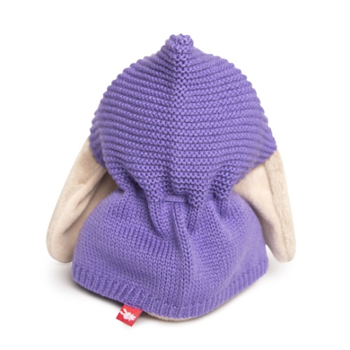 в сиреневом пончо