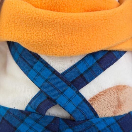 в синем комбинезоне