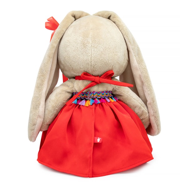 Зайка Ми большой в сарафане с тесьмой