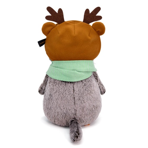 Шапка «Олень» и шарфик с помпонами