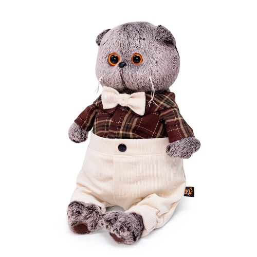 в рубашке и вельветовых брюках