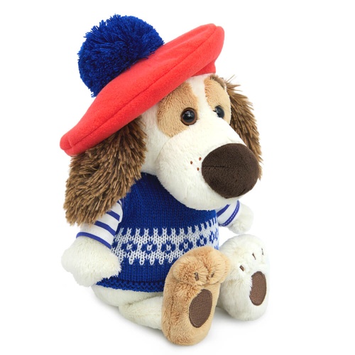 Бартоломей беби в жилете и берете с помпоном