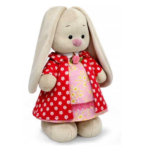 в пальто и платье с цветочным принтом