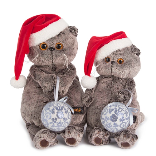 в новогоднем колпачке