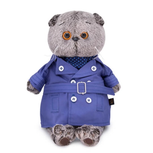 Темно-синий плащ и галстук