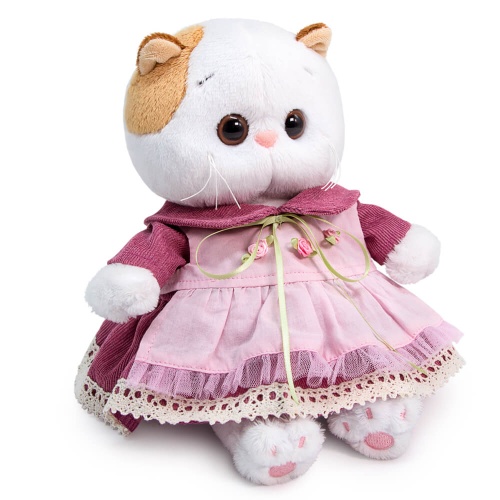 в платье с передником