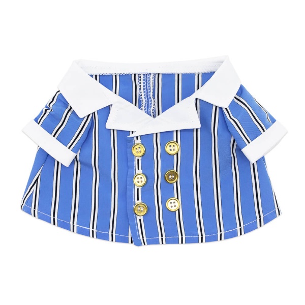 Полосатый костюм на пуговицах