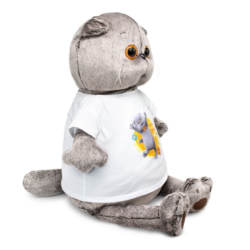 Басик в футболке с принтом "Мультсериал"