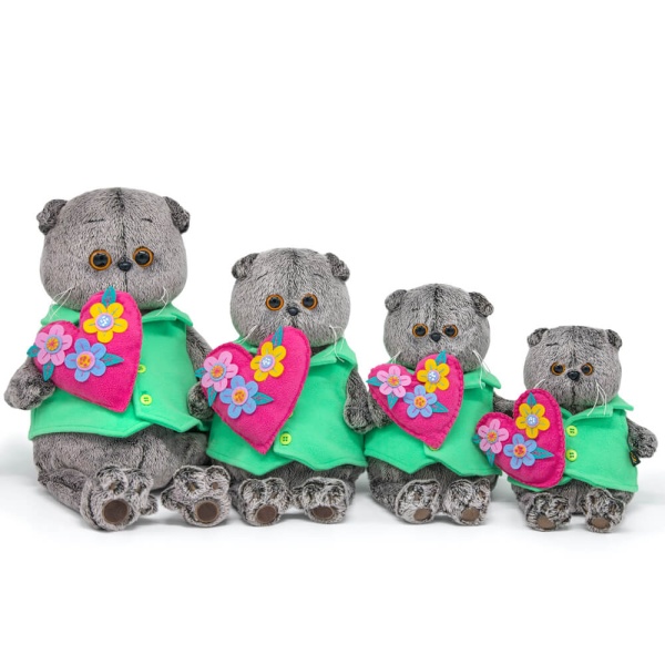 Басик с сердцем в цветочек