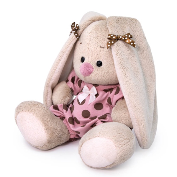 Зайка Ми в комбинезоне в горох