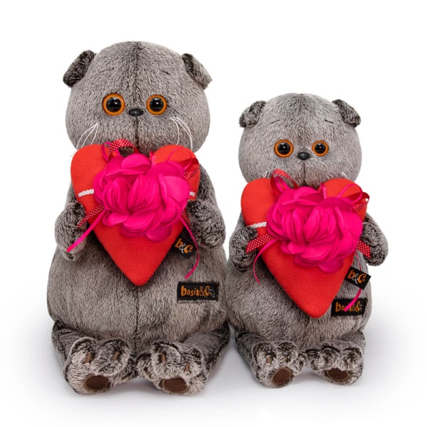 Басик и сердце с цветком