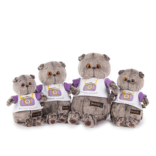 Басик в футболке с принтом "Весёлый фотограф"