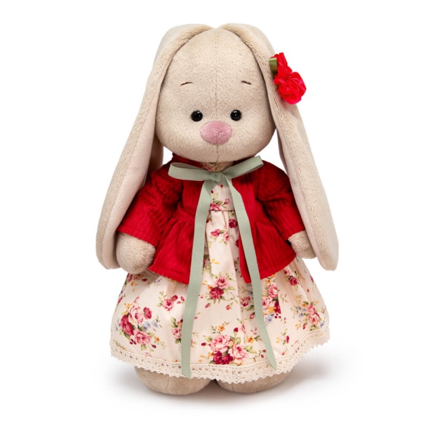 Зайка Ми в платье и вельветовом жакете